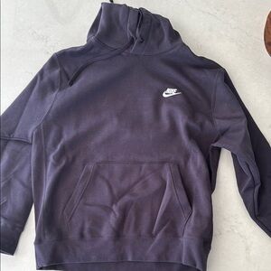 Nike Black Sweatshirt Hoodie with Iconic Swoosh